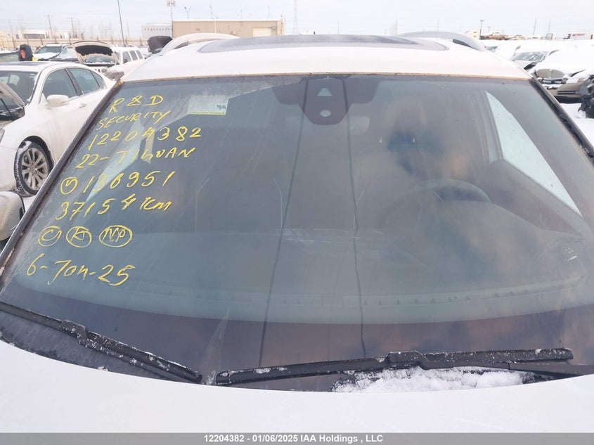 2022 Volkswagen Tiguan Highline R-Line VIN: 3VV4B7AXXNM136951 Lot: 12204382