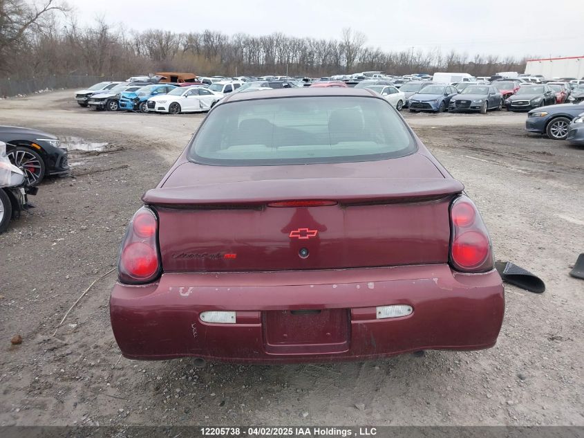 2000 Chevrolet Monte Carlo VIN: 2G1WX12K9Y9209936 Lot: 12205738