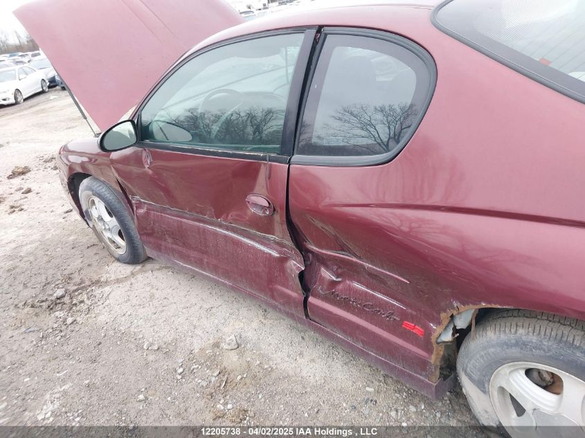 2000 Chevrolet Monte Carlo VIN: 2G1WX12K9Y9209936 Lot: 12205738