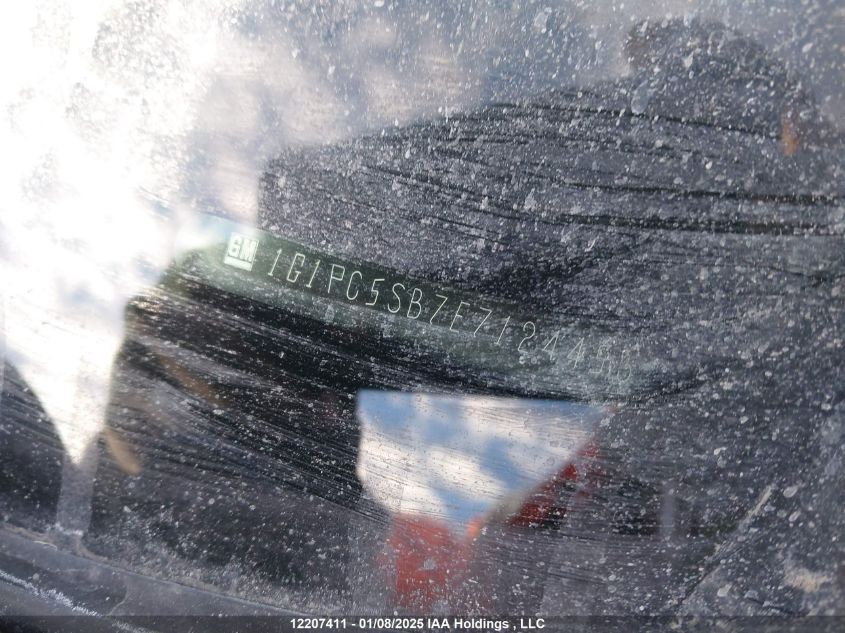 2014 Chevrolet Cruze VIN: 1G1PC5SB7E7124453 Lot: 12207411