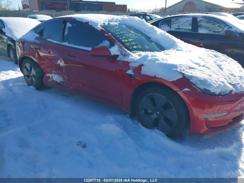 2021 Tesla Model 3 VIN: 5YJ3E1EB2MF979428 Lot: 12207715