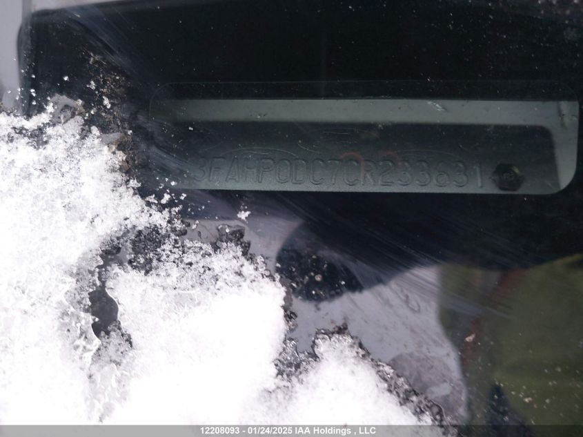 2012 Ford Fusion Sport VIN: 3FAHP0DC7CR233631 Lot: 12208093