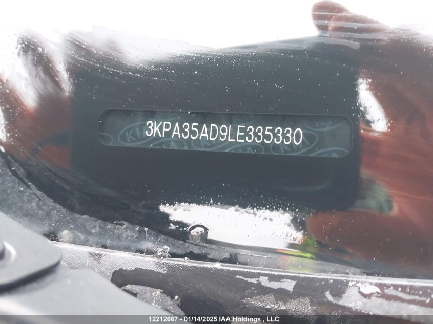 2020 Kia Rio 5-Door VIN: 3KPA35AD9LE335330 Lot: 12212667