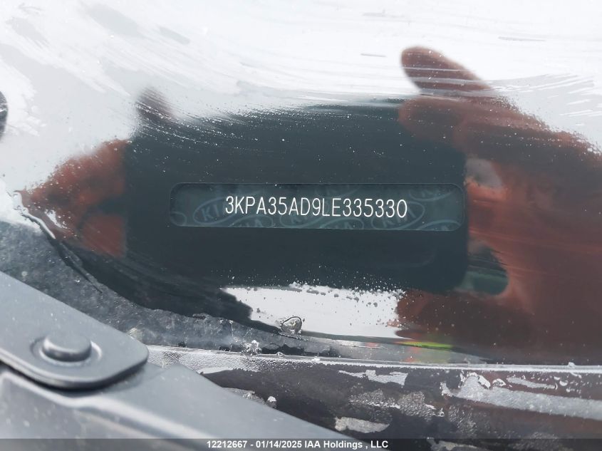 2020 Kia Rio 5-Door VIN: 3KPA35AD9LE335330 Lot: 12212667