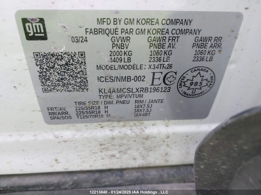 2024 BUICK ENCORE GX SPORT UTILITY VEHICLE 1.3L I-3 DI, DOHC, VVT, TURBO, 155HP