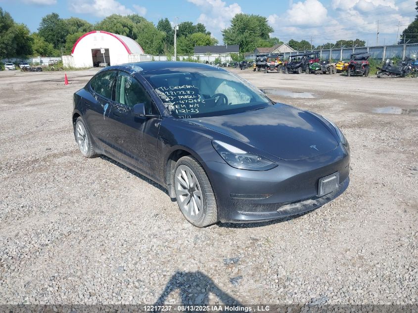 2023 Tesla Model 3 VIN: 5YJ3E1EAXPF472482 Lot: 12217237