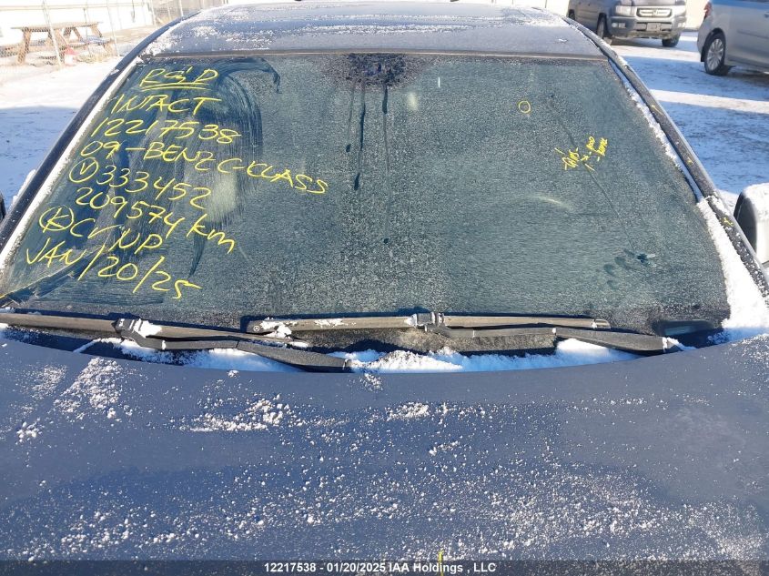 2009 Mercedes-Benz C-Class VIN: WDDGF81X09F333452 Lot: 12217538