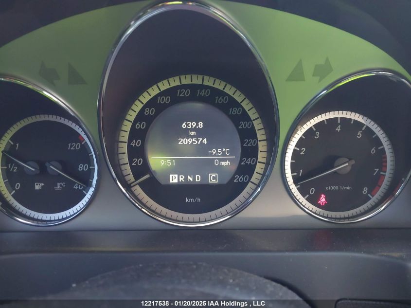 2009 Mercedes-Benz C-Class VIN: WDDGF81X09F333452 Lot: 12217538