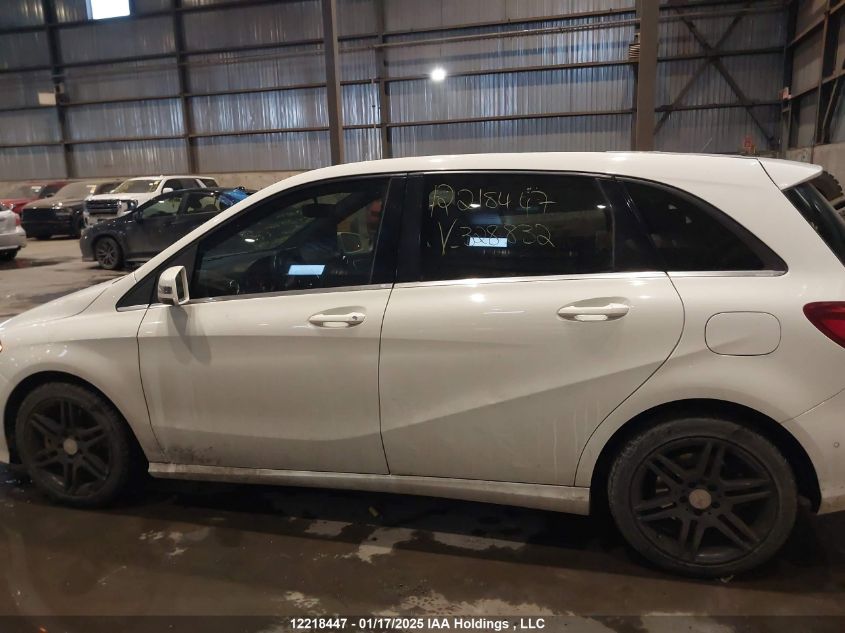 2015 Mercedes-Benz B-Class VIN: WDDMH4GB4FJ328832 Lot: 12218447