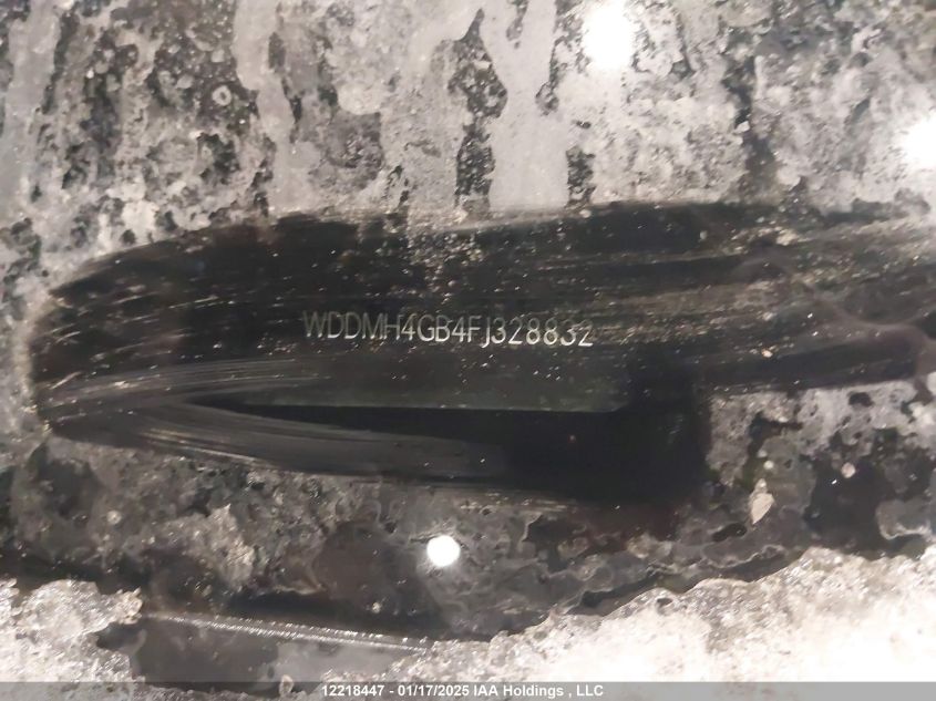 2015 Mercedes-Benz B-Class VIN: WDDMH4GB4FJ328832 Lot: 12218447