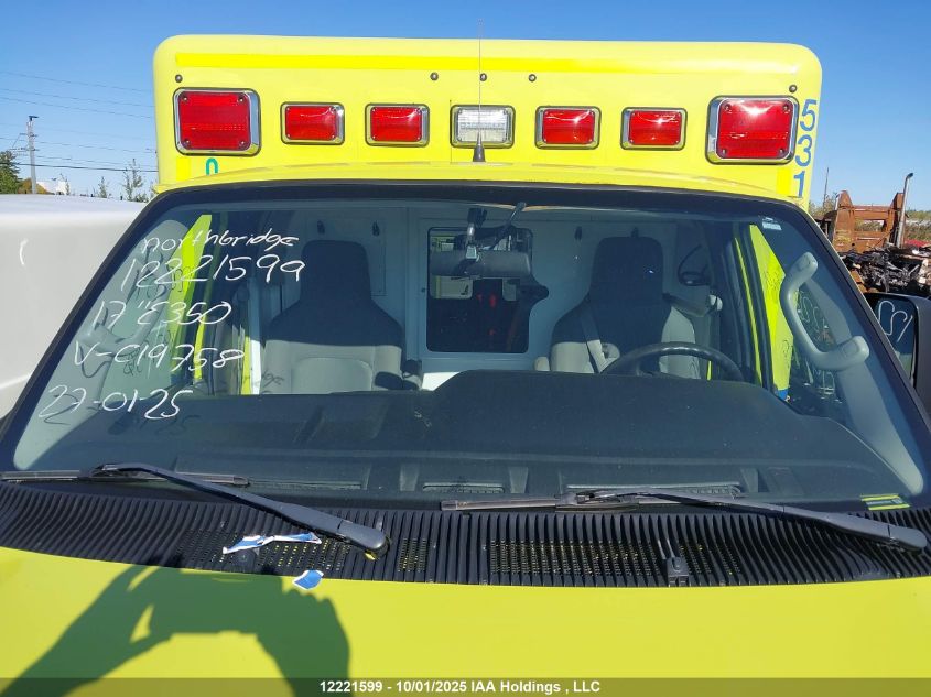 2017 Ford Econoline E350 Super Duty Ctway Van VIN: 1FDWE3FS4HDC19758 Lot: 12221599