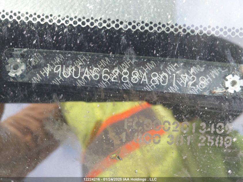 2008 Acura Tl VIN: 19UUA66288A801728 Lot: 12224216