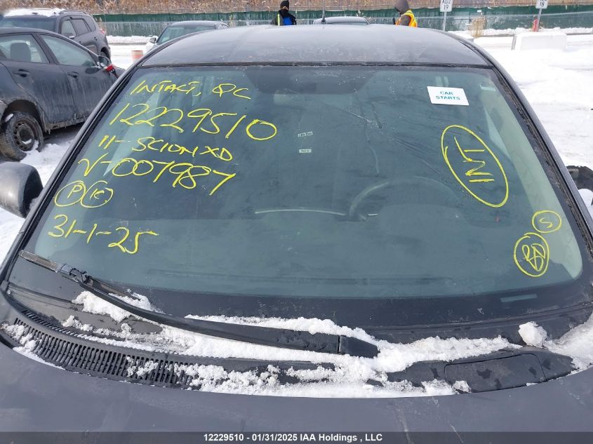 2011 Scion Xd VIN: JTKKU4B45B1007987 Lot: 12229510