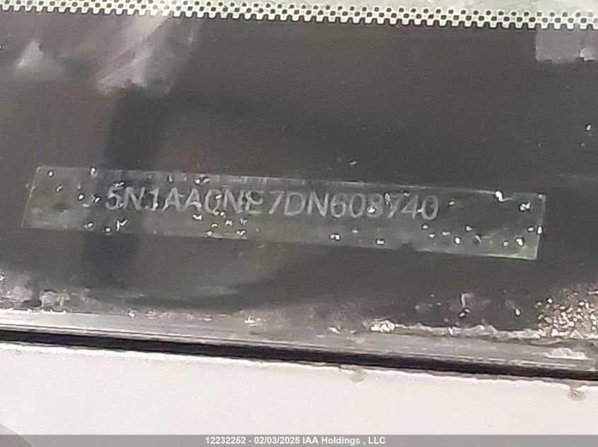 2013 Nissan Armada VIN: 5N1AA0NE7DN608740 Lot: 12232252