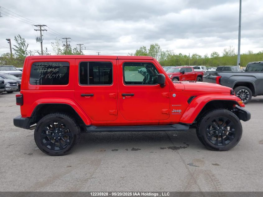 2024 Jeep Wrangler 4Xe 4-Door Sahara VIN: 1C4RJXP67RW156943 Lot: 12235928