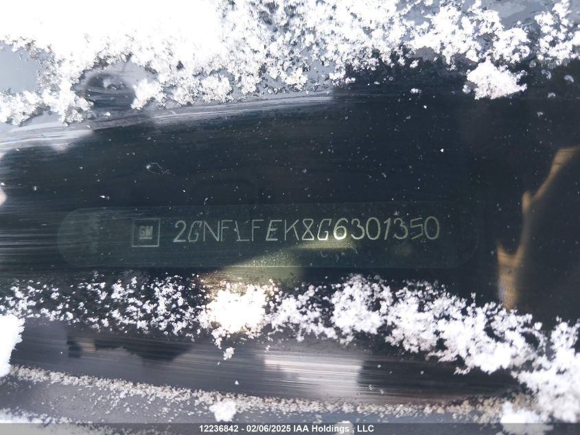 2016 Chevrolet Equinox 1Lt VIN: 2GNFLFEK8G6301350 Lot: 12236842