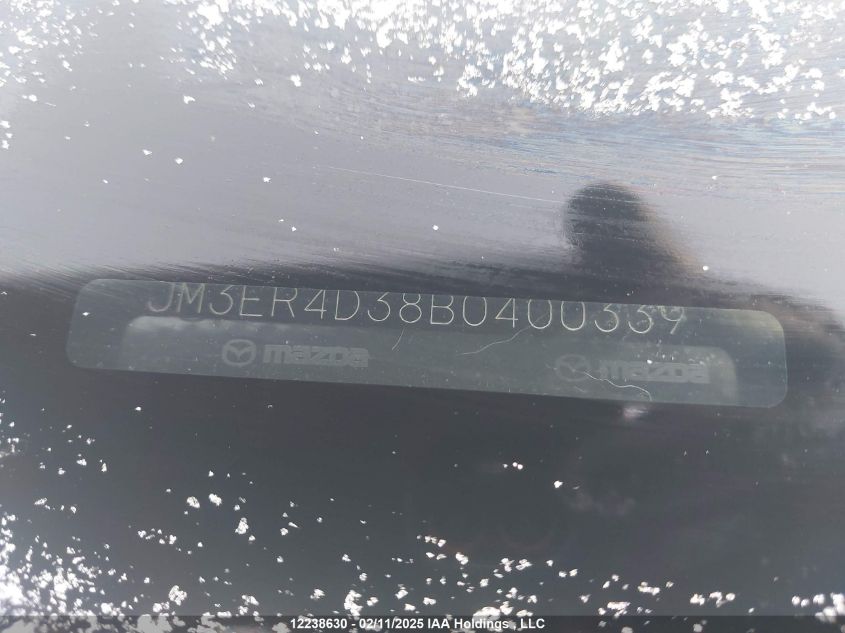 2011 Mazda Cx-7 VIN: JM3ER4D38B0400339 Lot: 12238630