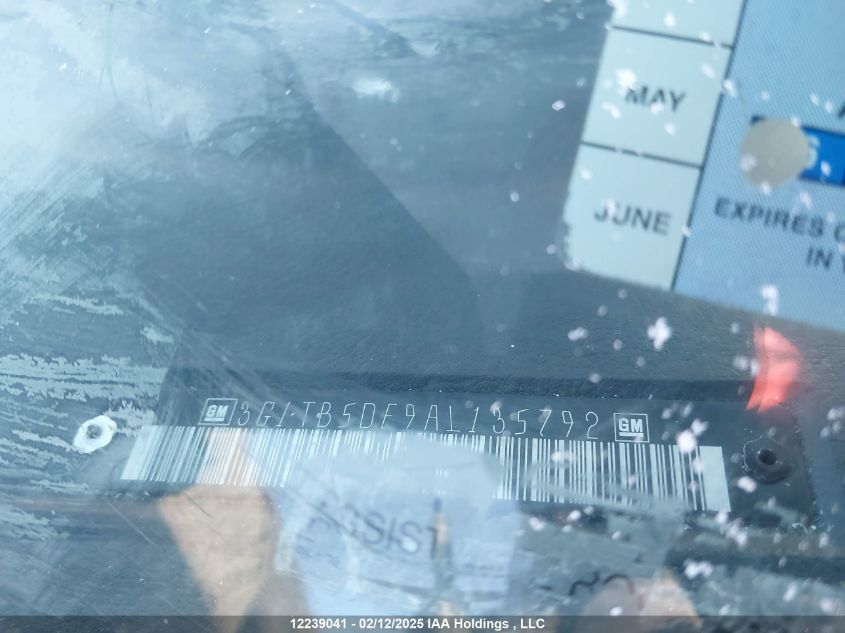 2010 Chevrolet Aveo VIN: 3G1TB5DE9AL135792 Lot: 12239041