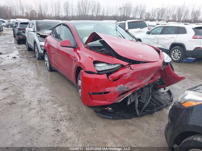 7SAYGAEE2NF393732 2022 Tesla Model Y Long Range auction photo 1
