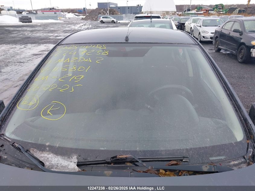 2011 Mazda Mazda2 VIN: JM1DE1HY7B0115801 Lot: 12247238