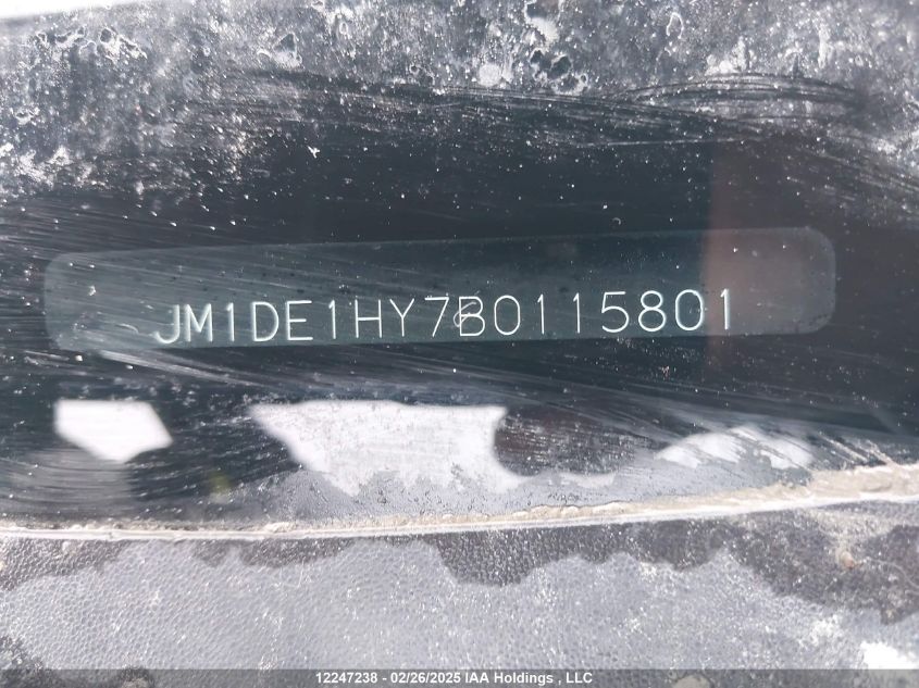 2011 Mazda Mazda2 VIN: JM1DE1HY7B0115801 Lot: 12247238