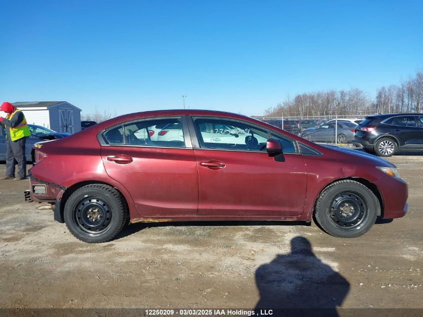 2013 Honda Civic Sdn VIN: 2HGFB2F49DH016095 Lot: 12250209