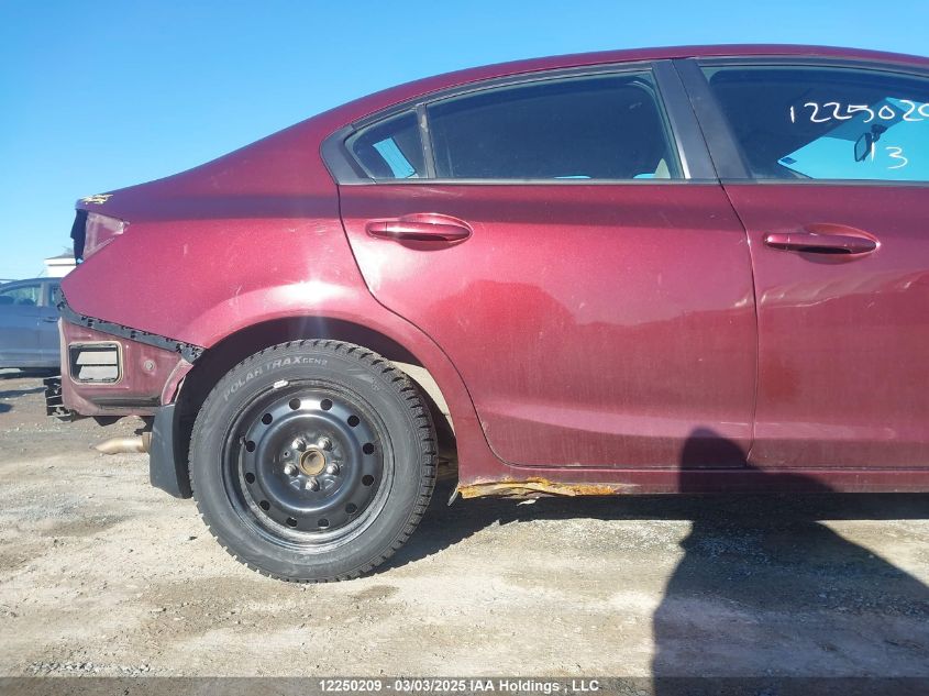 2013 Honda Civic Sdn VIN: 2HGFB2F49DH016095 Lot: 12250209