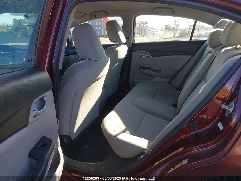 2013 Honda Civic Sdn VIN: 2HGFB2F49DH016095 Lot: 12250209