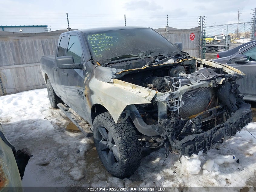 1C6RR7FT9MS579675 2021 Ram 1500 Classic Tradesman auction photo 1