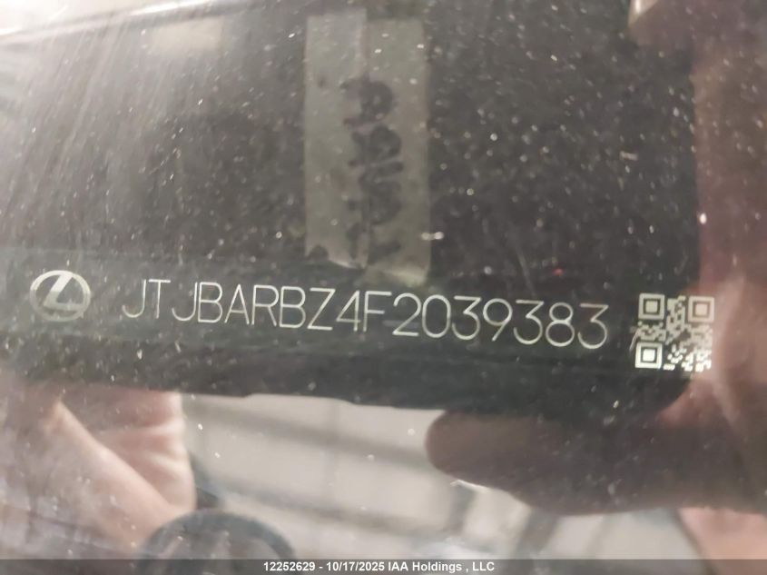 2015 Lexus Nx 200T 200T VIN: JTJBARBZ4F2039383 Lot: 12252629