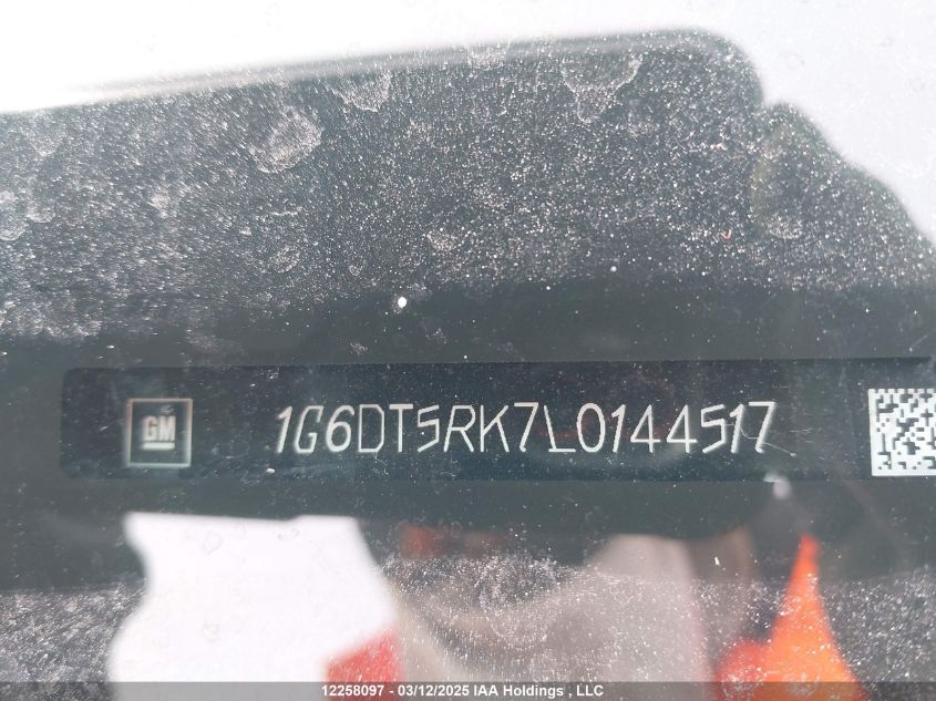 2020 Cadillac Ct5 VIN: 1G6DT5RK7L0144517 Lot: 12258097