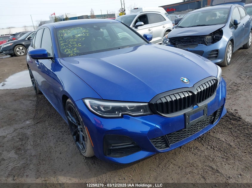 3MW5R7J07M8C06637 2021 BMW 330Xi auction photo 1