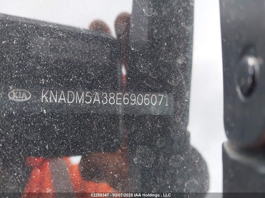 2014 Kia Rio Lx VIN: KNADM5A38E6906071 Lot: 12258347