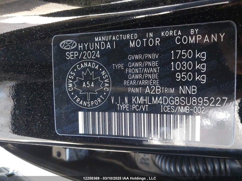 KMHLM4DG8SU895227 2025 HYUNDAI ELANTRA photo no. 9
