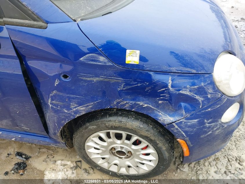 2012 Fiat 500 Sport VIN: 3C3CFFBR6CT114350 Lot: 12258931