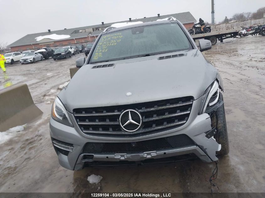 2014 Mercedes-Benz Ml 350 4Matic VIN: 4JGDA5HB1EA362224 Lot: 12259104