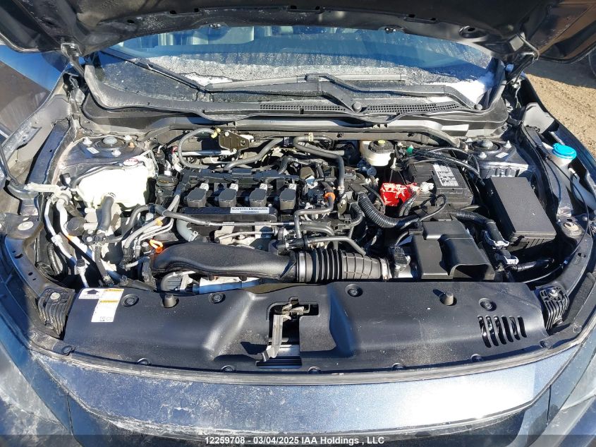 2020 Honda Civic Touring VIN: 2HGFC1F97LH102166 Lot: 12259708