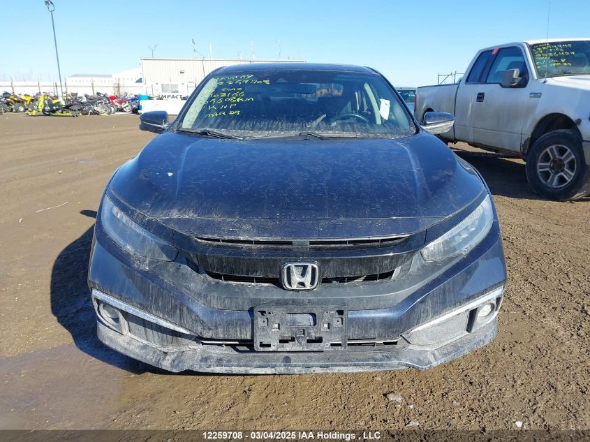 2020 Honda Civic Touring VIN: 2HGFC1F97LH102166 Lot: 12259708