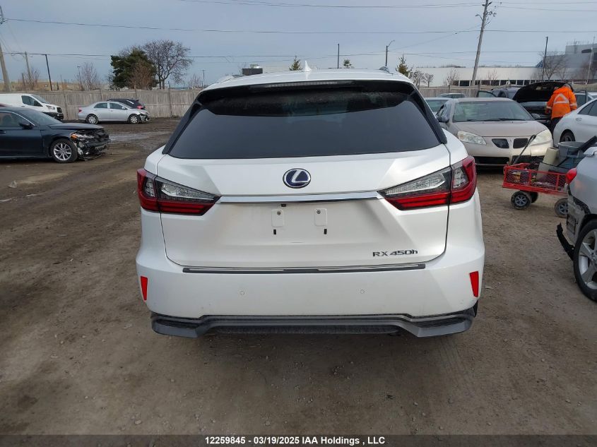 2016 Lexus Rx 450H/Base/F Sport VIN: 2T2BGMCAXGC007145 Lot: 12259845
