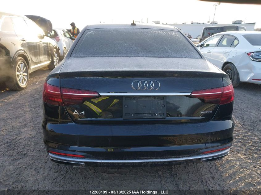 2020 Audi A4 VIN: WAUFNAF49LA052654 Lot: 12260199