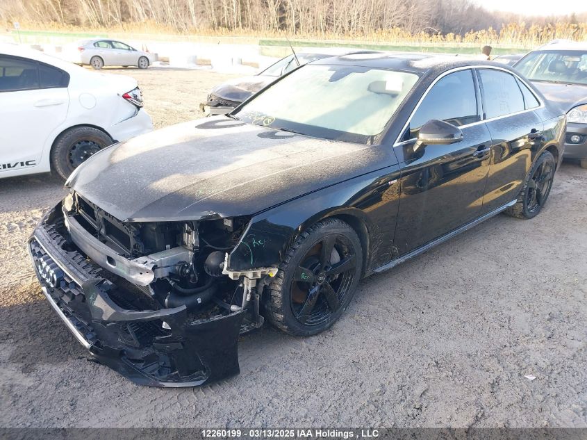 2020 Audi A4 VIN: WAUFNAF49LA052654 Lot: 12260199