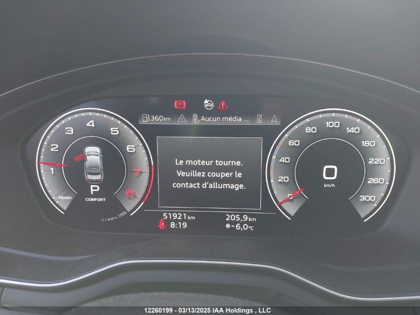 2020 Audi A4 VIN: WAUFNAF49LA052654 Lot: 12260199