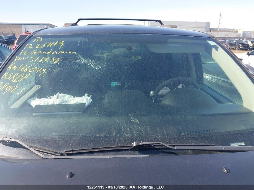 2012 Dodge Grand Caravan Se VIN: 2C4RDGBG5CR316258 Lot: 12261119