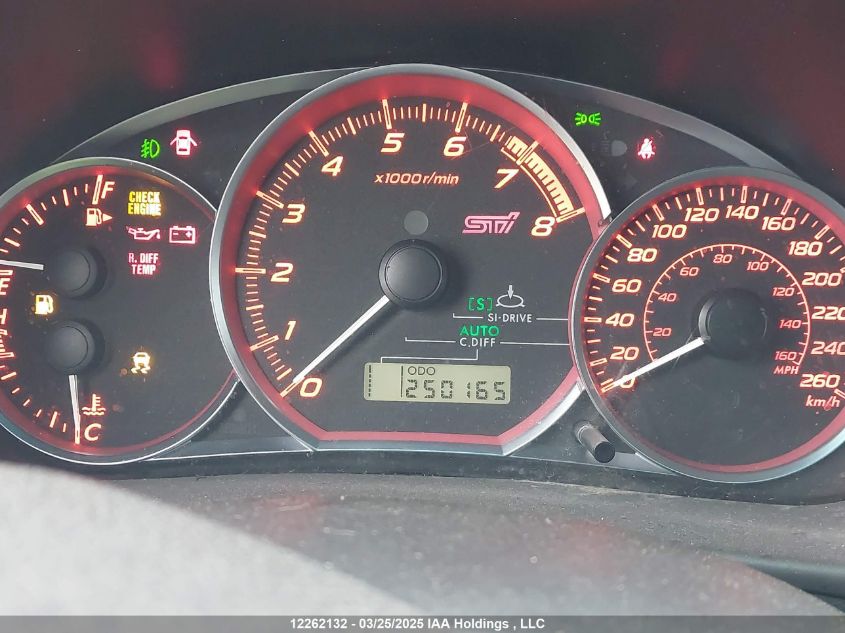 2012 Subaru Wrx Sti Sport-Tech VIN: JF1GR8H64CL201498 Lot: 12262132