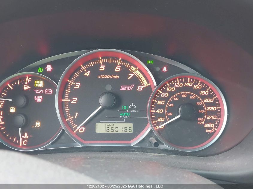 2012 Subaru Wrx Sti Sport-Tech VIN: JF1GR8H64CL201498 Lot: 12262132