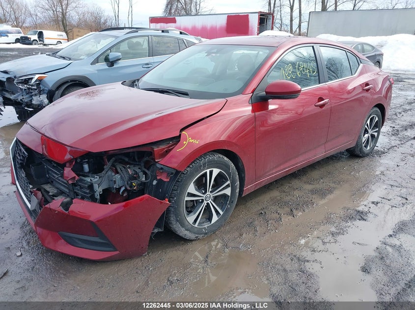 Vin: 3n1ab8cvxny258093, lot: 2627839, nissan sentra sv 20222
