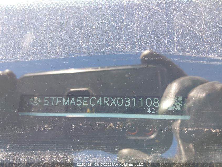 2024 Toyota Tundra Crewmax Platinum/Crewmax 1794 VIN: 5TFMA5EC4RX031108 Lot: 12262482