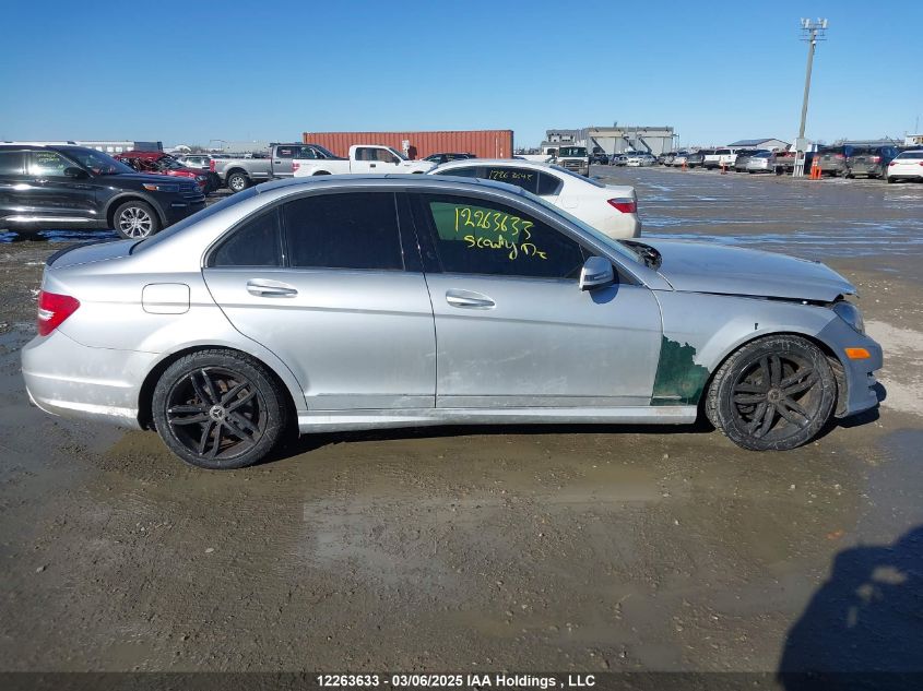 2012 Mercedes-Benz C 250 4Matic VIN: WDDGF8FB0CF914485 Lot: 12263633