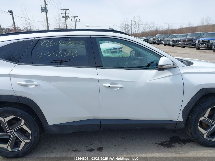 2022 Hyundai Tucson Hybrid VIN: KM8JCCA11NU033363 Lot: 12264808