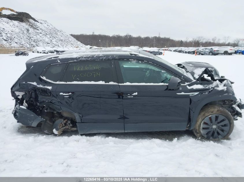 2024 Volkswagen Taos VIN: 3VVEX7B24RM010714 Lot: 12265416